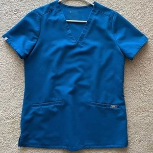 Women's Figs Scrubs Set Small in Limited Edition Color Alps Blue